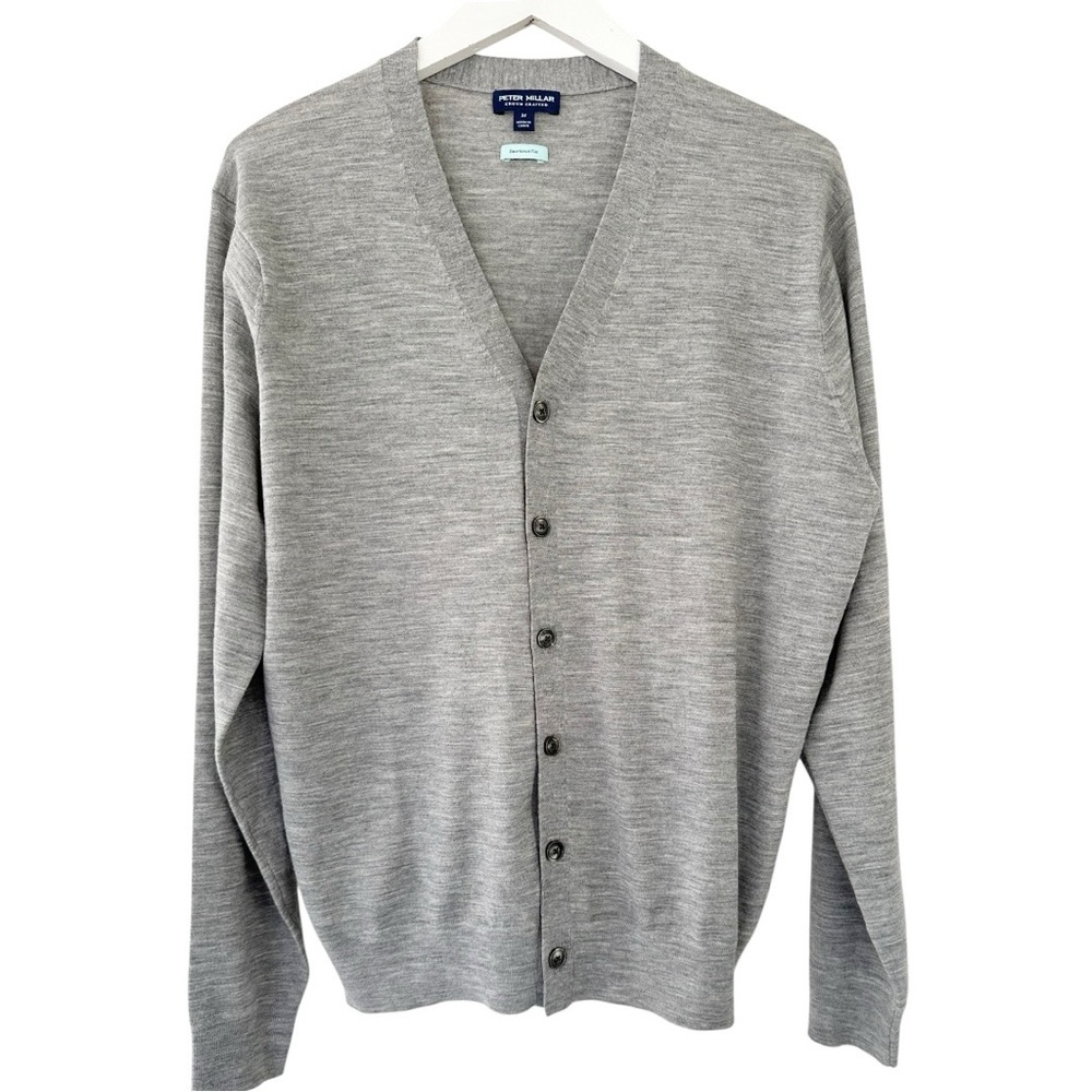 Peter Millar Gray Excursion Flex Cardigan - image 2